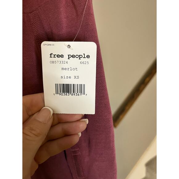 Free People FP Movement Womens Purple Elastic Waist Casual Sweatpants Joggers S - Picture 2 of 5